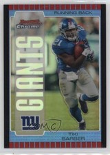 2005 Bowman Chrome Blue Refractor 238/250 Tiki Barber #53 19bs