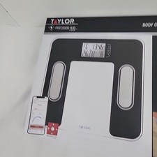 Taylor Bluetooth Body Composition Scale Precision Hub BMI Body Fat Muscle Water.