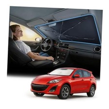  Vinyl Coating Heat Shield Windshield Sun Shade Umbrella Custom For Mazda3