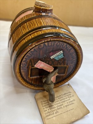 Aristocrat Premium Brandy Barrel Keg Ceramic Decanter EMPTY As Is
