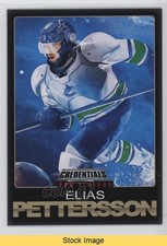 2023-24 Upper Deck Credentials Pro Visions Elias Pettersson #7 READ 4z8