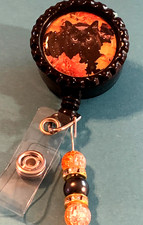 Animal Cat 1 Id badge holder retractable alligator clip