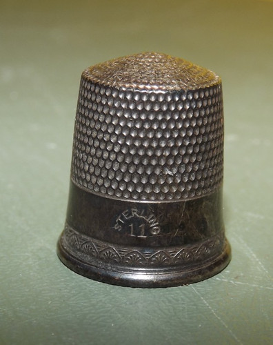 Vintage Sterling Silver Thimble #11