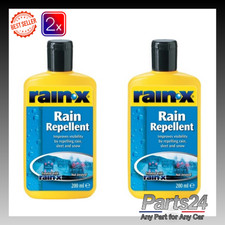 2x RAIN X Plastic Water Repellent - 200ml 26172A - Enhance Visibility RainX