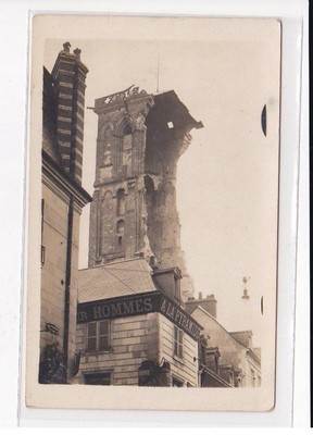 TOWERS: A Partially Destroyed Building, ''At the Pyramid'' - Very Good Condition