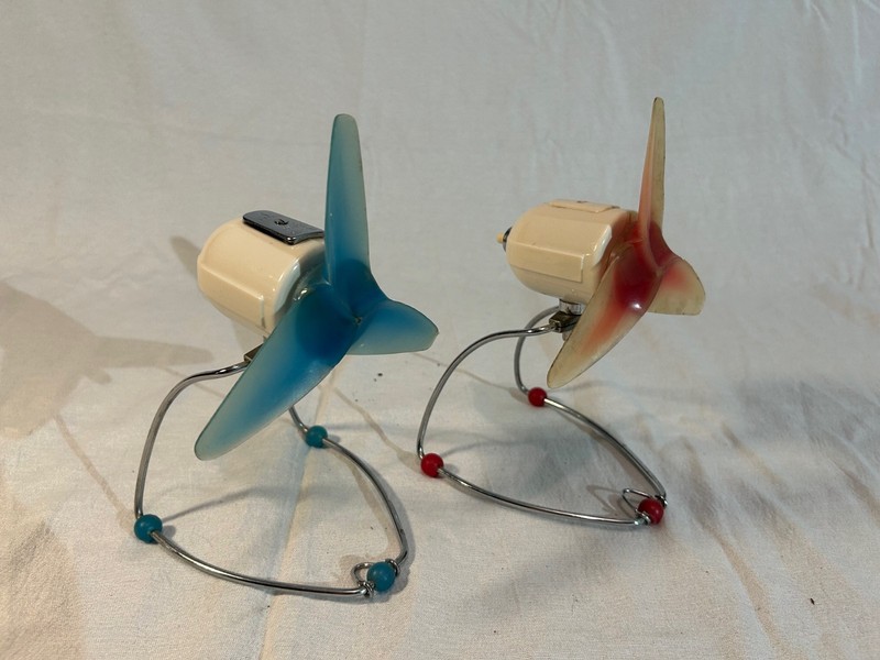 2 Vintage Siemens TF 161 60s Space Age Fan – Conversion/Parts/Decor