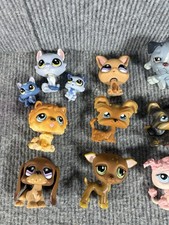 Raro Lote de Perros Littlest Pet Shop LPS #518 Dachshund Big Five y Sellado Dálmata