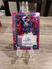 2025 Topps Chrome Update - Tyler Locklear Rookie Auto RA-TL Magenta Lava /299 