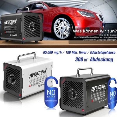 Metal O3 Ozonisator 120min Timer bis zu 300㎡ Auto Hotels Wohnung Ozon-generator
