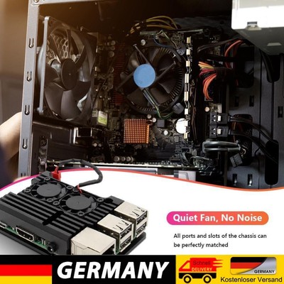 Für Raspberry Pi 3 Modell B B+ Gehäuse aus Aluminiumlegierung mit ohne Dual-Lüft