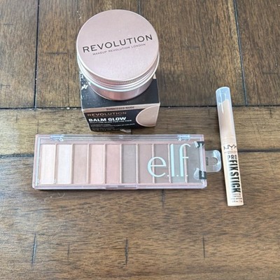 Revolution Balm Glow, e.l.f. Nude Mood Eyeshadow, NYX Pro Fix Stick ALL NEW