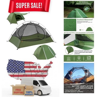 Lightweight 1.5 Person Tent - Waterproof & Fast Setup for Family Adventures