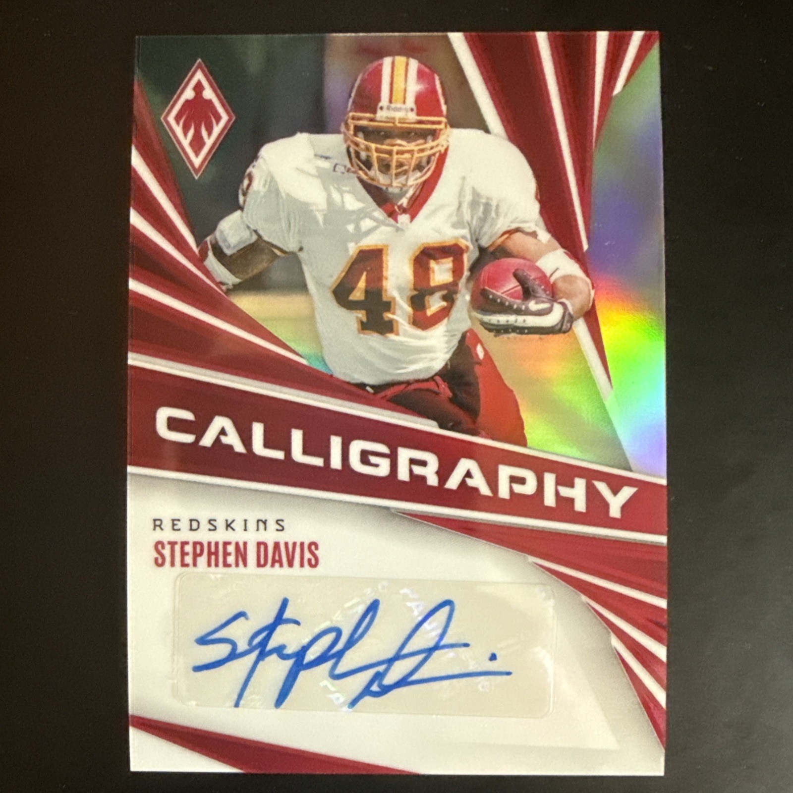 2024 Panini Phoenix #C-SDS Stephen Davis Calligraphy Washington Redskins Auto