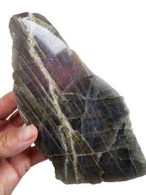 Labradorite Polished Face Rough Madagascar 1lb 1.2oz. ''Sunset Lightning''