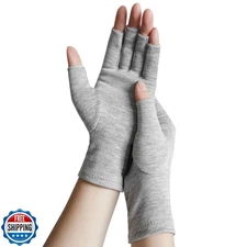 ANSMIO Rayon Derived from Bamboo Compression Gloves – Fingerless Arthritis an