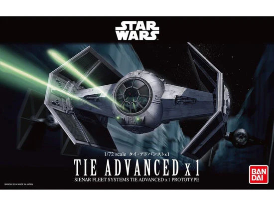 Tie Advanced x1 Star Wars, Bandai Hobby Star Wars 1/72 Plastic