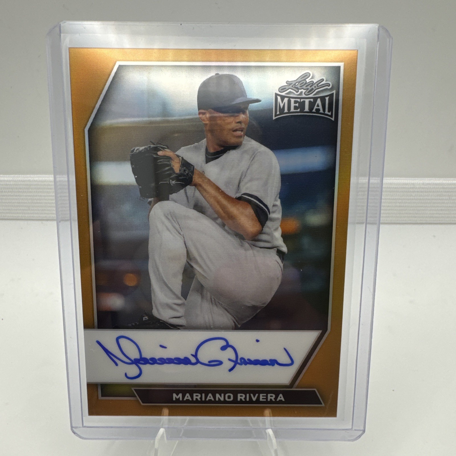 2026 Leaf Metal Baseball On-Card Auto Mariano Rivera #OC-MR2 1/1 view 1