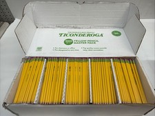 Ticonderoga Wood-Cased Pencils, Pre-Sharpened, 2 HB Soft, Yellow, 1000 Count