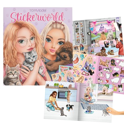 TopModel Stickerworld Kitty & Doggy Sticker book Fashion cats dogs activity book