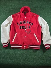Chicago Bulls Mens Varsity Chi Town Jacket NBA Red Size XL Bomber Ultra Game