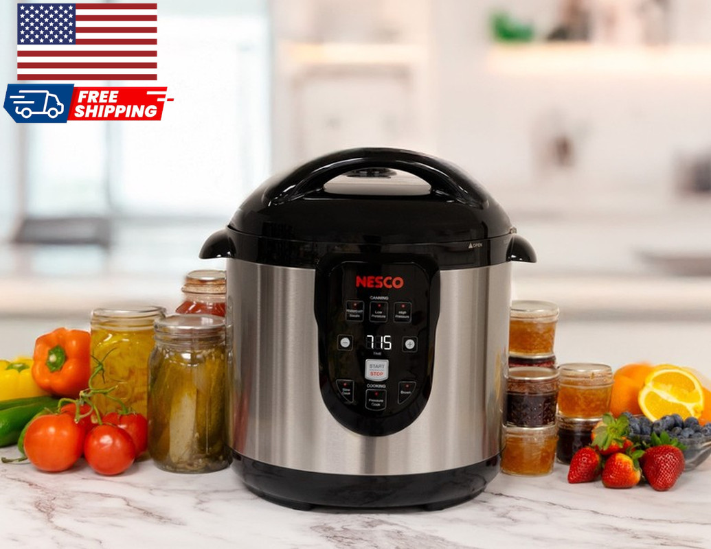9.5 Quart Electric Pressure Canner Digital Pressure Cooker and Canning Pot Equi