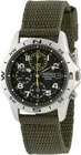 Model SEIKO Chronograph Military Watch Khaki Nylon Strap