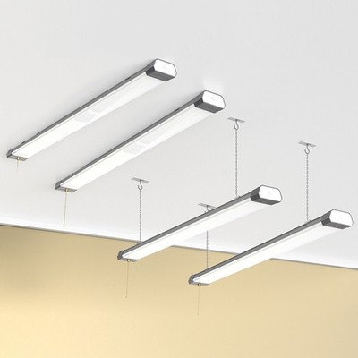 4-Pack 100W LED Shop Light Linkable Office Hospital Light Fixture Commercial Use