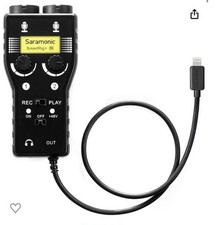 Saramonic SMARTRIG DI 2-CH AUDIO INTERFACE XLR, 1/4" 1/8  INPUTS Lightning Out
