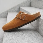 Birkenstock Boston Shearling Suede Leather Mink 1001141 Women's New