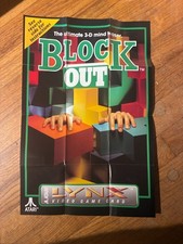 Atari Lynx manual poster - Block Out