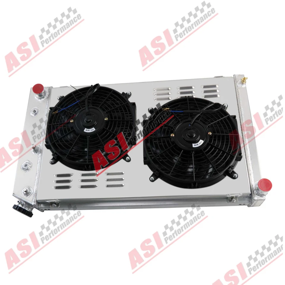3-Row Radiator Shroud Fan Fits 1970-81 Chevy Camaro Caprice Monte Carlo 1978-87 Foto 3 de 4