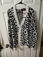 Nike Air Jordan Flight Heritage Cardigan Phantom Black DV7573-030 Men's Size L