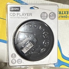GPX PC332B CD Player FM Radio Black 60s Anti-Skip Stereo Headphone Jack