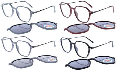 Entspiegelte Lesebrille IONO wahlweise mit Sonnenclip Sehstärke bis + 4,00dpt
