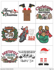 CHRISTMAS COLLECTION EMBROIDERY MACHINE DESIGNS COLLECTION PES USB