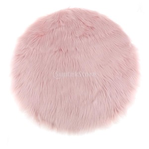 Details About Faux Sheepskin Rug Modern Throw Chair Cover 80cm Living Room Mat Light Pink