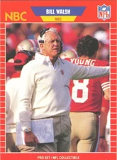 PRO-SET Bill Walsh RC 49ERS STANFORD HOF