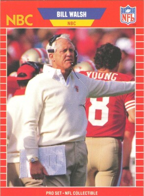 PRO-SET Bill Walsh RC 49ERS STANFORD HOF