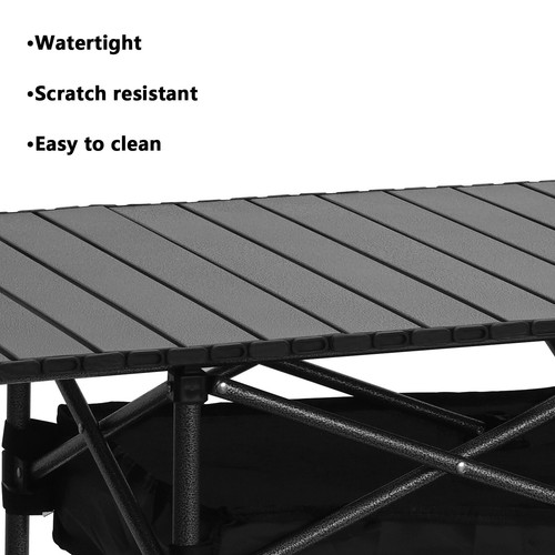 Campingtisch Klapptisch faltbar Wohnwagen Tisch Gartentisch Höhenverstellbar - Bild 7 von 12