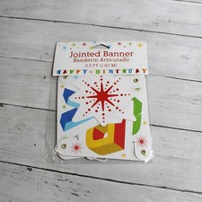 Happy Birthday Banner Party Decor Jointed Garland Decoration