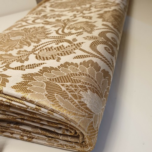 Brocade Ornamental Floral Gold Metallic Material Dress Craft Fabric 44" Meter - Picture 3 of 352