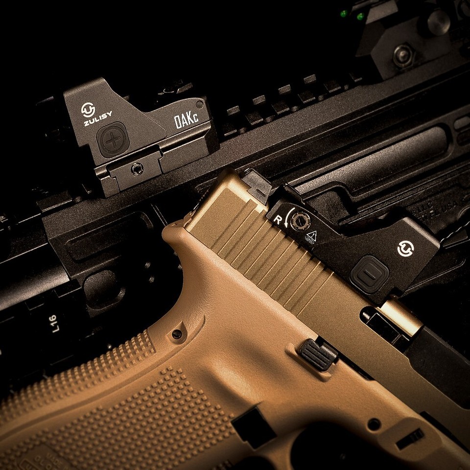 3 MOA Dot & 56 MOA Circle Reticle Green Sight for RMR Cut PSA Dagger ...