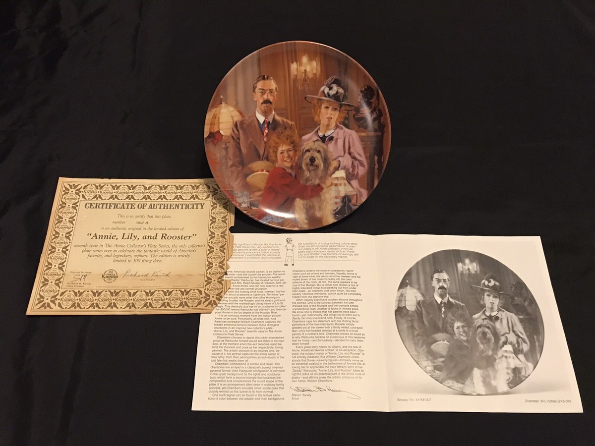 Complete Set of 8 ANNIE Collector Plate Series w