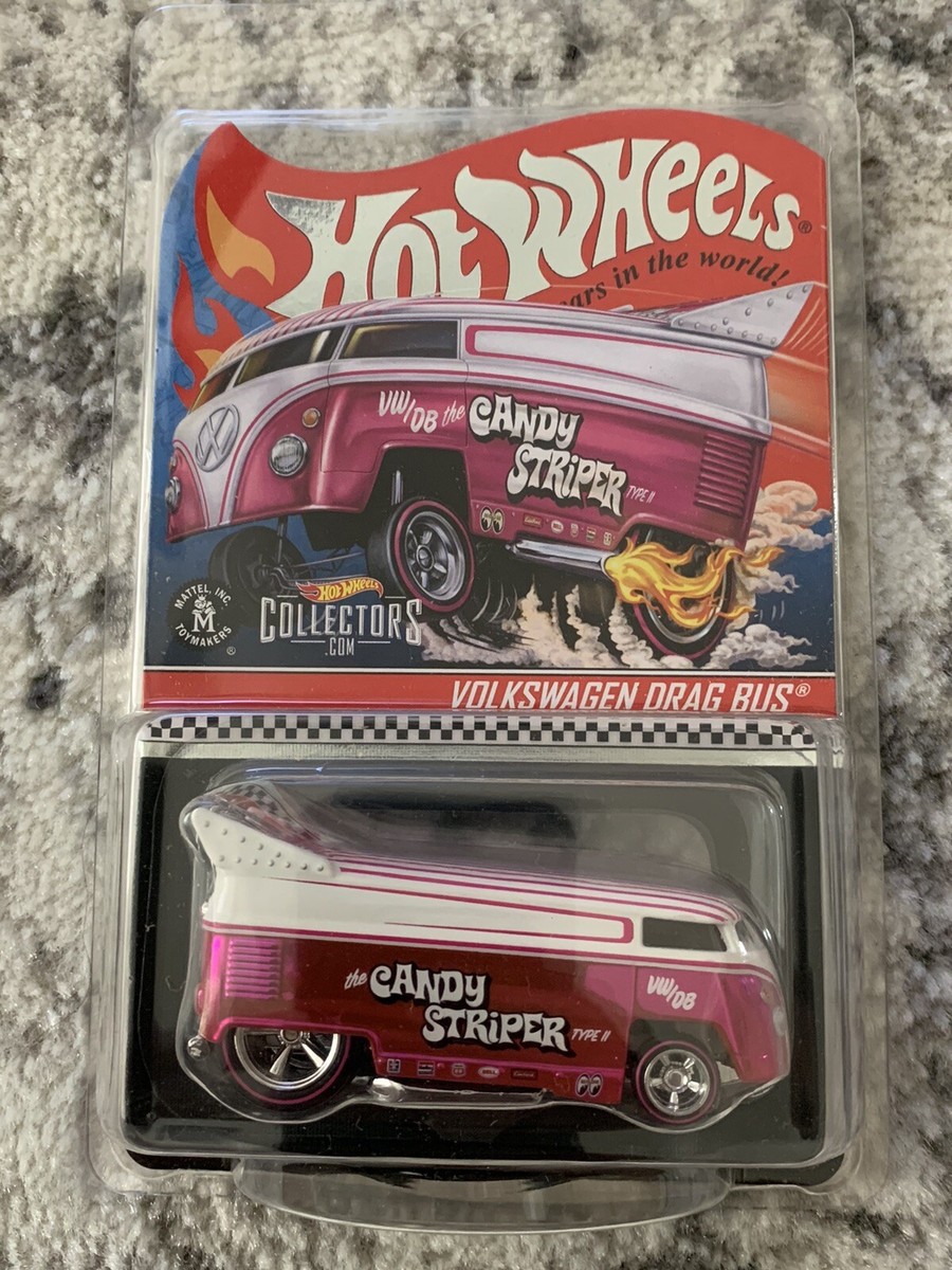2021 Hot Wheels RLC Exclusive Candy Striper Volkswagen VW Drag Bus