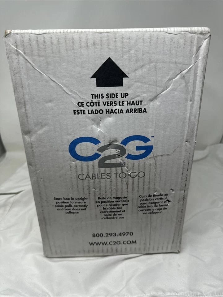 C2G Pvc CAT5E Solid Plenum CMP Cable Gray Network Cable In Box Complete - Image 4 of 4