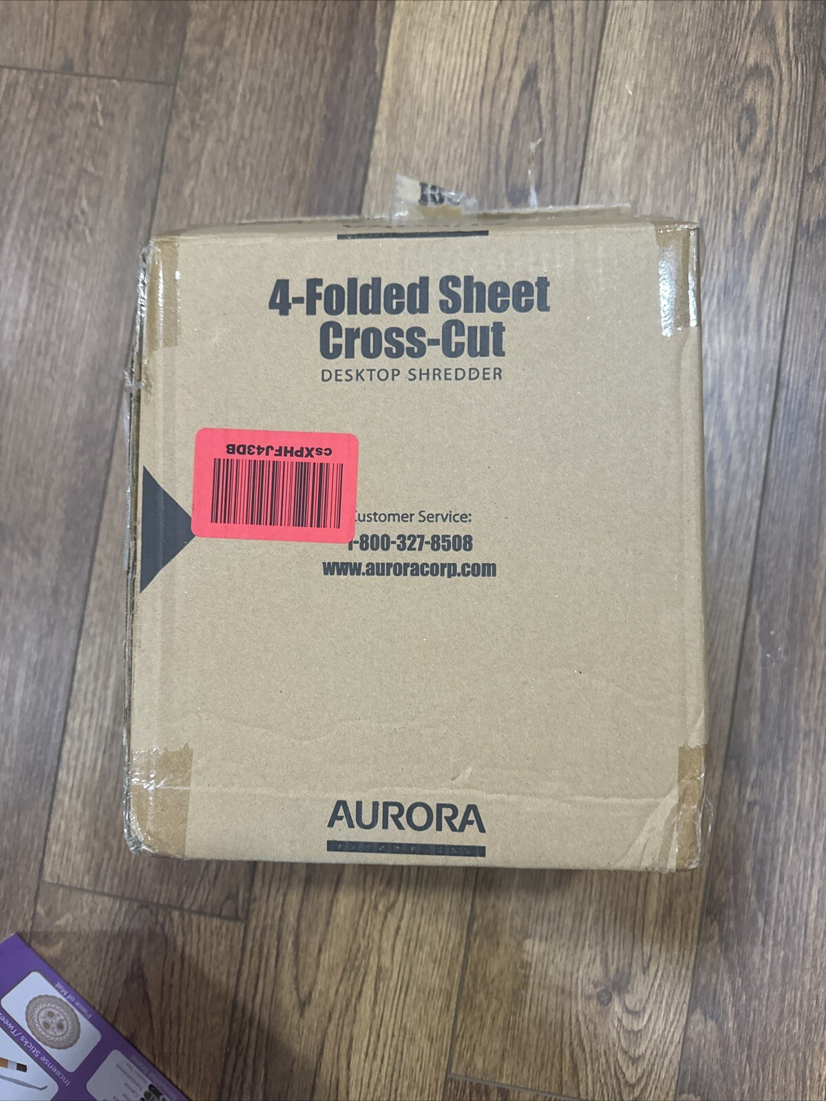 Aurora  4-Folded Sheet Cross-Cut Desktop Paper/Credit Card Shredder AS420C-image