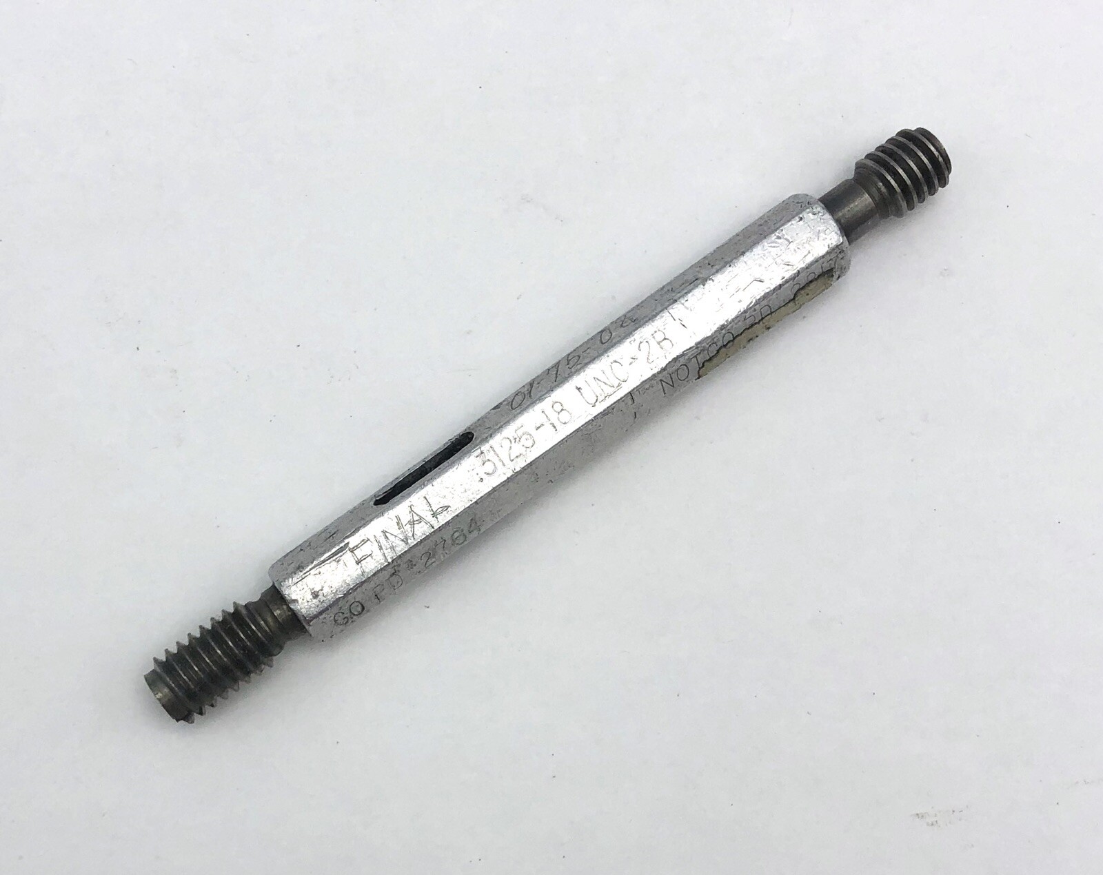 THREAD PLUG GAGE 3125 18 UNC 2B GO NOGO PD Inspection Work Tool thread-plug-gage-3125-18-unc-2b-go-nogo-pd-inspection-work-tool