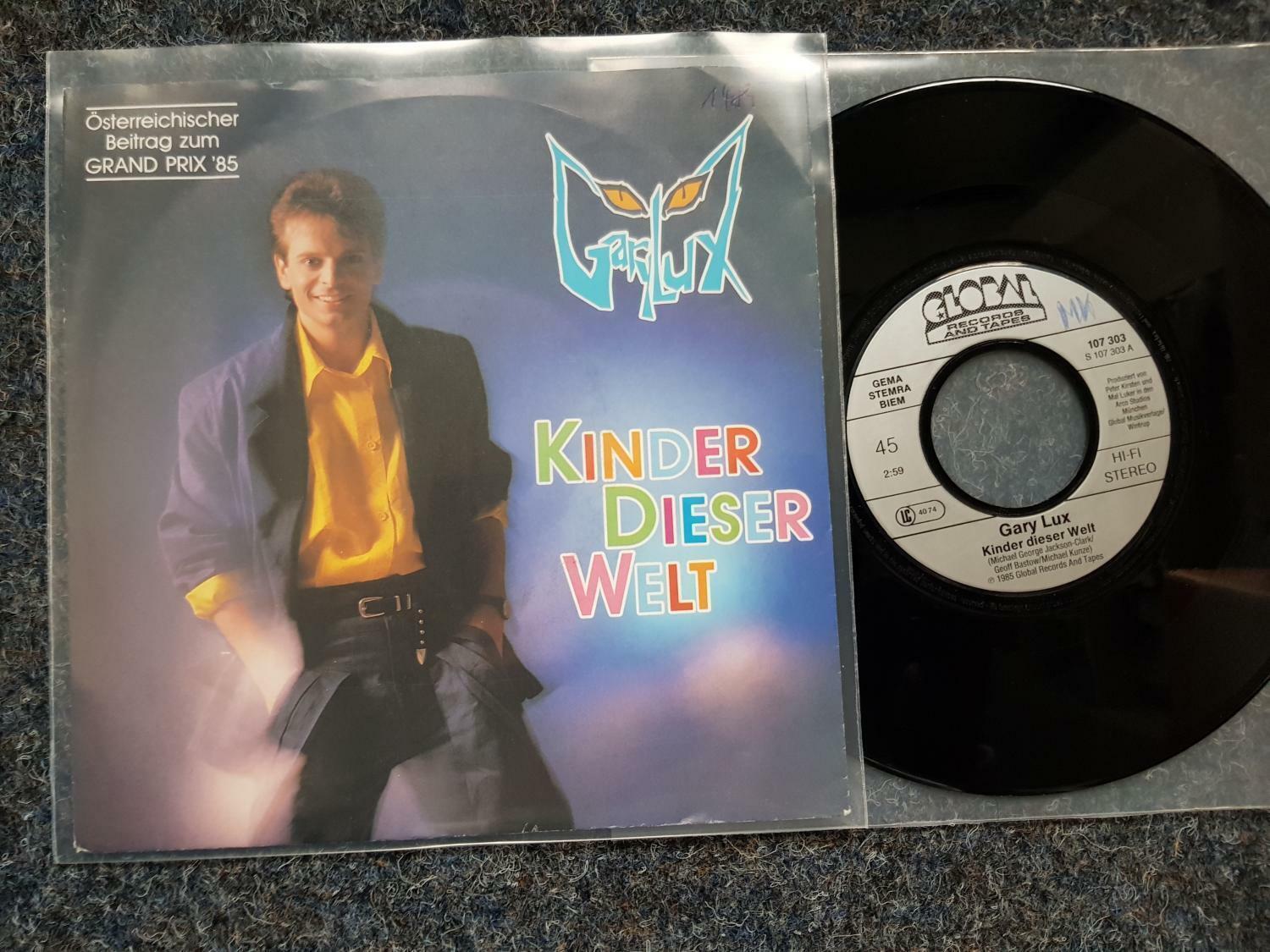 7"" Single Vinyl Gary Lux - Kinder dieser Welt EUROVISION SONG CONTEST 1985