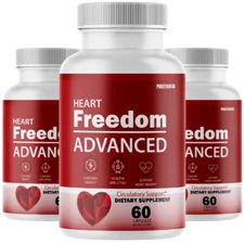 Heart Freedom Advanced Blood Support for Managing Blood Sugar-Three (3) Bottles