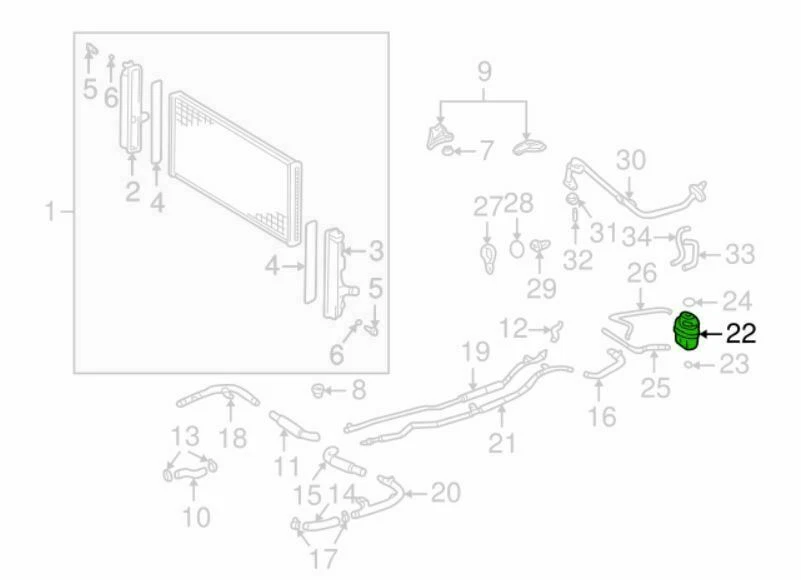 TOYOTA Genuine Radiator Reserve Tank 16480-22050 MR2 Spyder MR-S ZZW30 New - Изображение 4 из 4